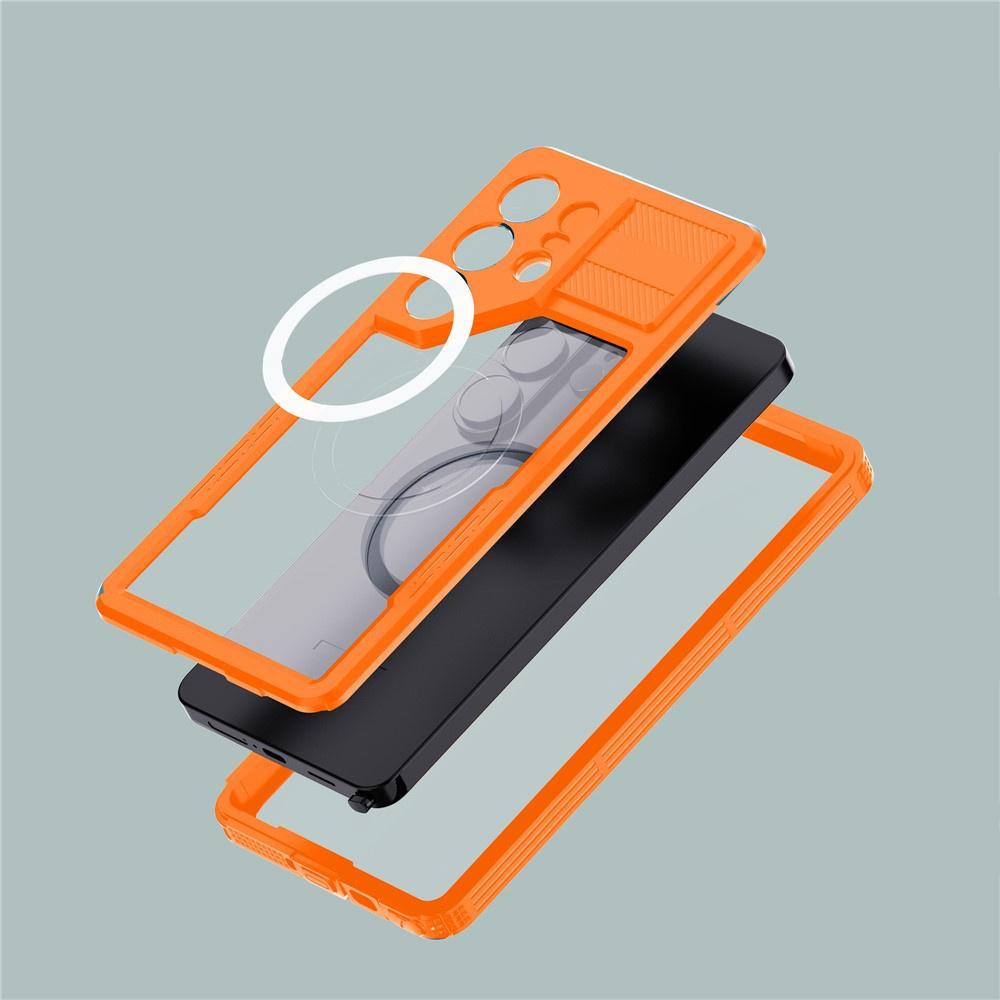 Samsung Galaxy S26 Ultra Waterproof Case, Redpepper, for MagSafe, Orange