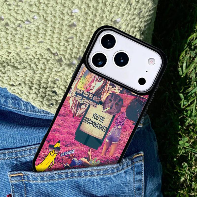 Hippie Trippy Psychedelic Message Abstract phone case cover Compatible with for IPhone 17air 16e 15 14 13 12 11Pro Max 17 Air
