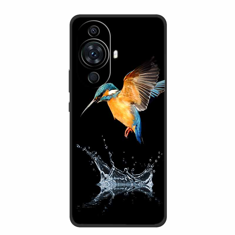 Чехол для телефона Huawei Nova 12s Задняя крышка Ударопрочный Черный Силикон Мягкий Funda для Huawei Nova 12s Чехол Nova12s 6.7" Coque