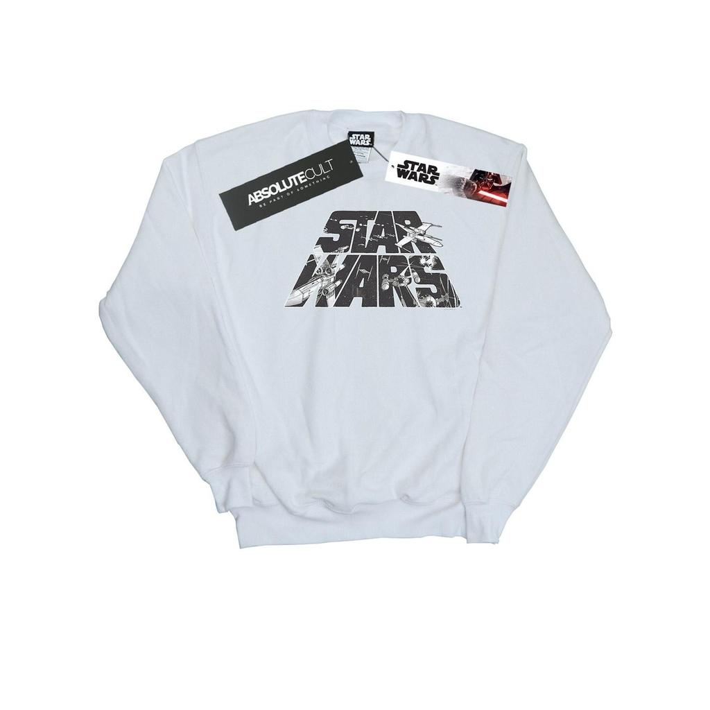 Star Wars Mens Logo Space Sketch Sweatshirt