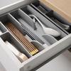 Cutlery Storage Box Classification Organization Large Capacity Multi Compartments Tableware Tray Fork Chopsticks Spoon Drawer Tableware Organizer