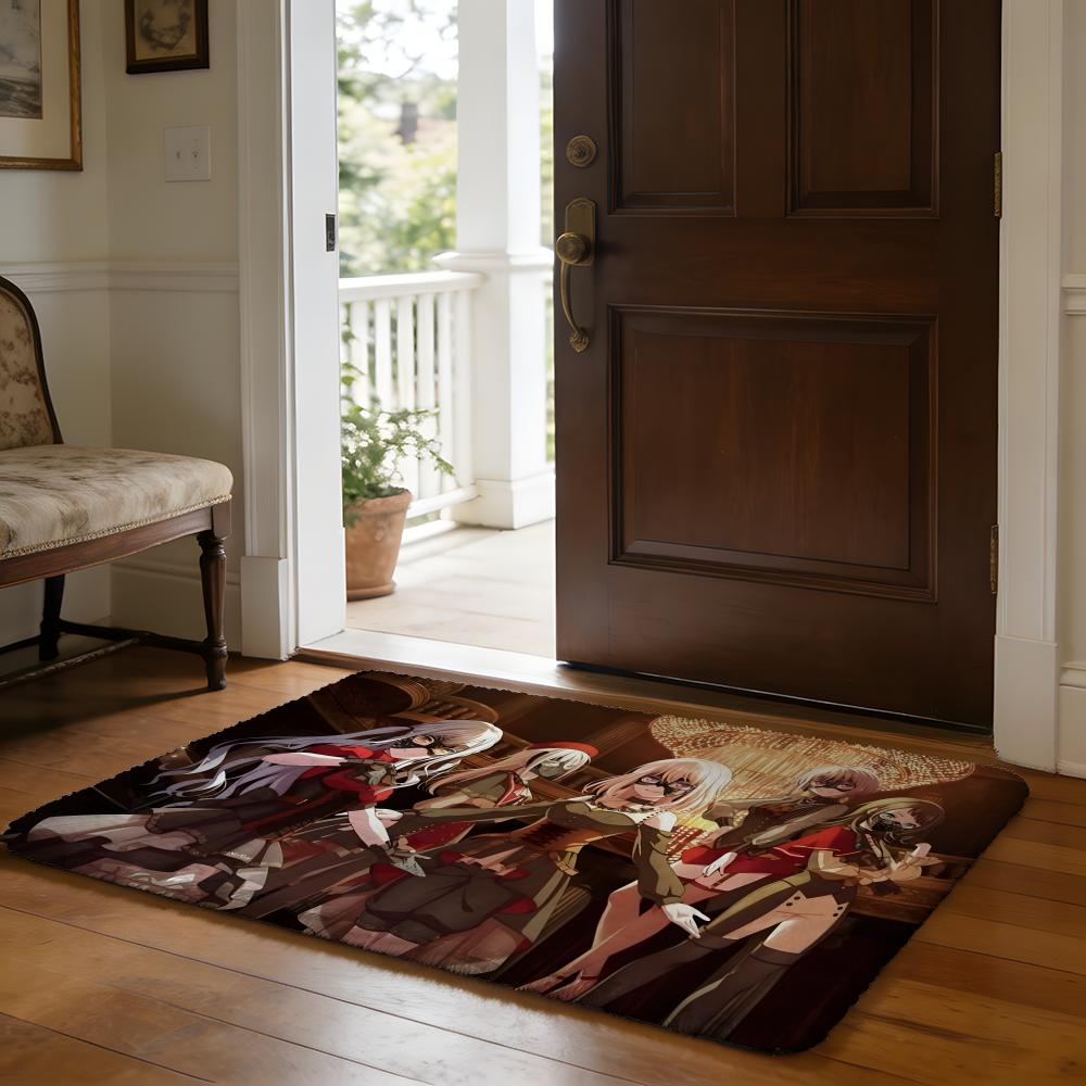 BBanG Dream Ave Mujica Floor Mat Soft Flannel Absorbent Mat Non-Slip Rug Home Bedroom Bathroom