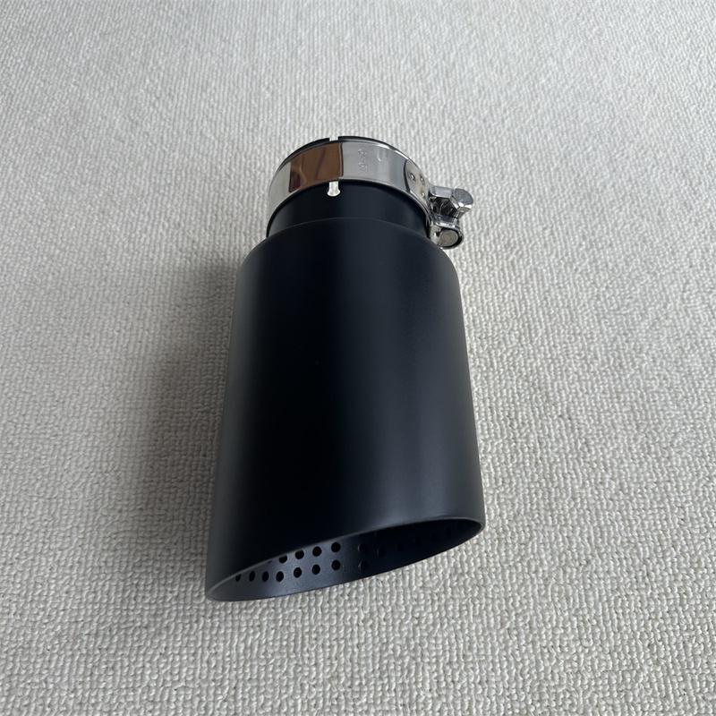1Piece Matte Black Stainless Steel Car Muffler Tip System Pipe Universal Exhaust Tip For VW GTI MK7 Golf 7 Exhaust Nozzle