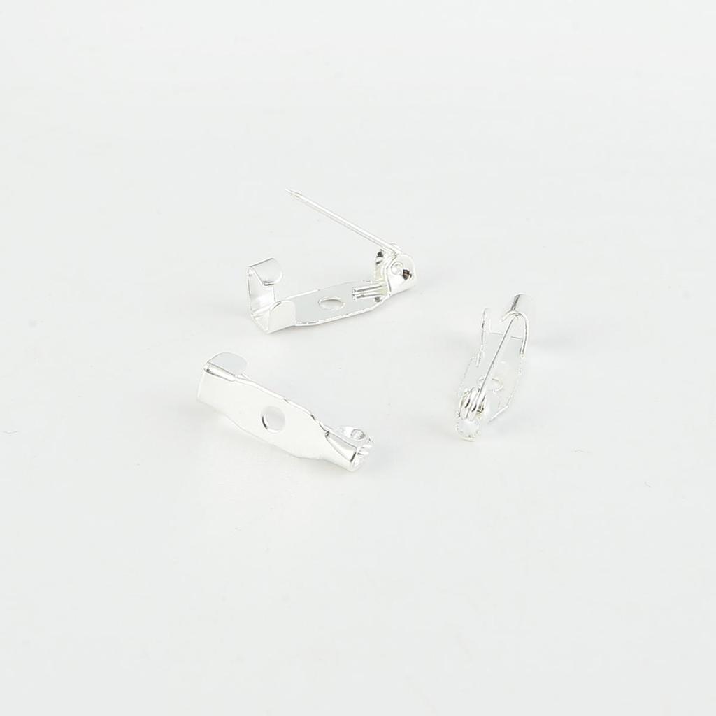 10pcs Stainless Steel Safety Pins DIY Rustproof Buckle Pin Metal Brooch Badge