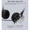 SY490MV 3.5mm/USB Computer Headset with Noise Cancelling Microphone Chatting Network Teaching Video Conferencing Stereo Wired Headset