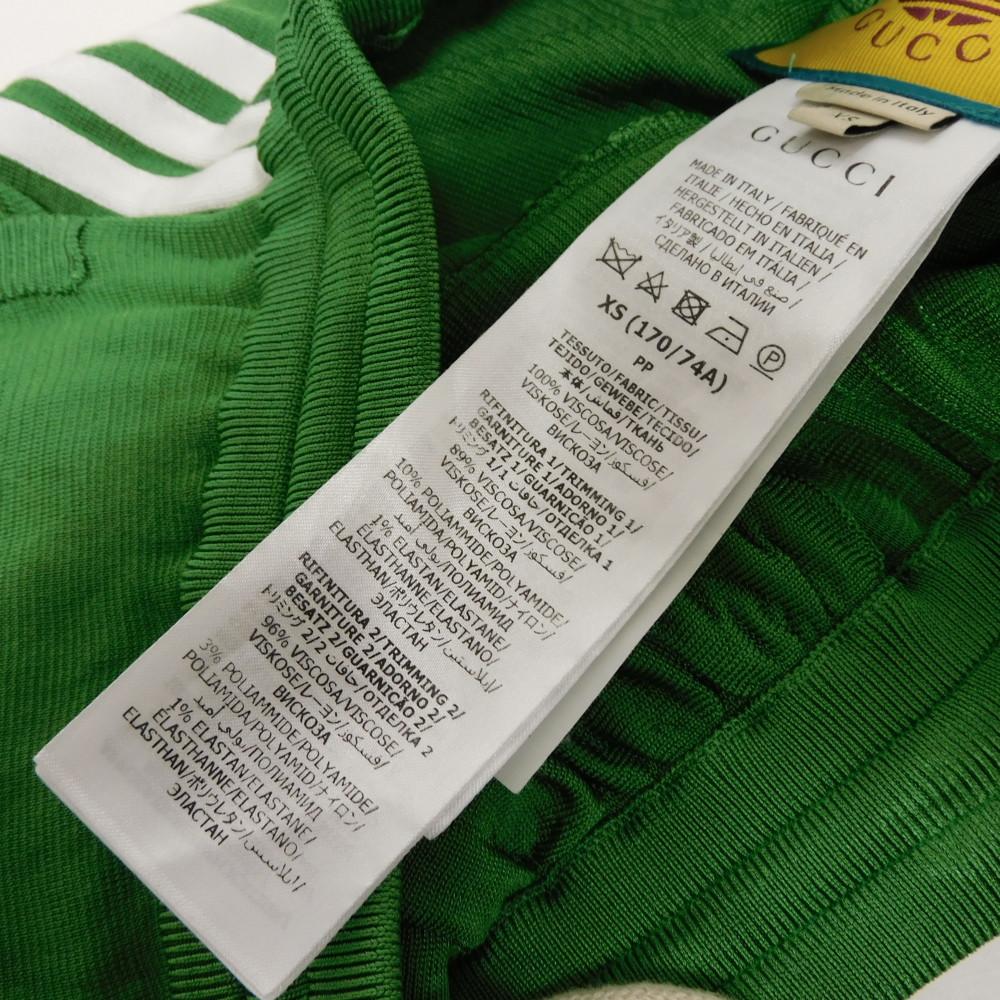 Б/у футболка Adidas 9539 Interlocking G Sideline Jersey 701441 XKCIH 3229 51178 GG Double G Вискоза XS 170/74A Зеленая Мужская от