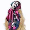 Design Silk Square Scarf for Women Small Neck Scarfs Fashion Print Foulard Hairband Satin Head Kerchief