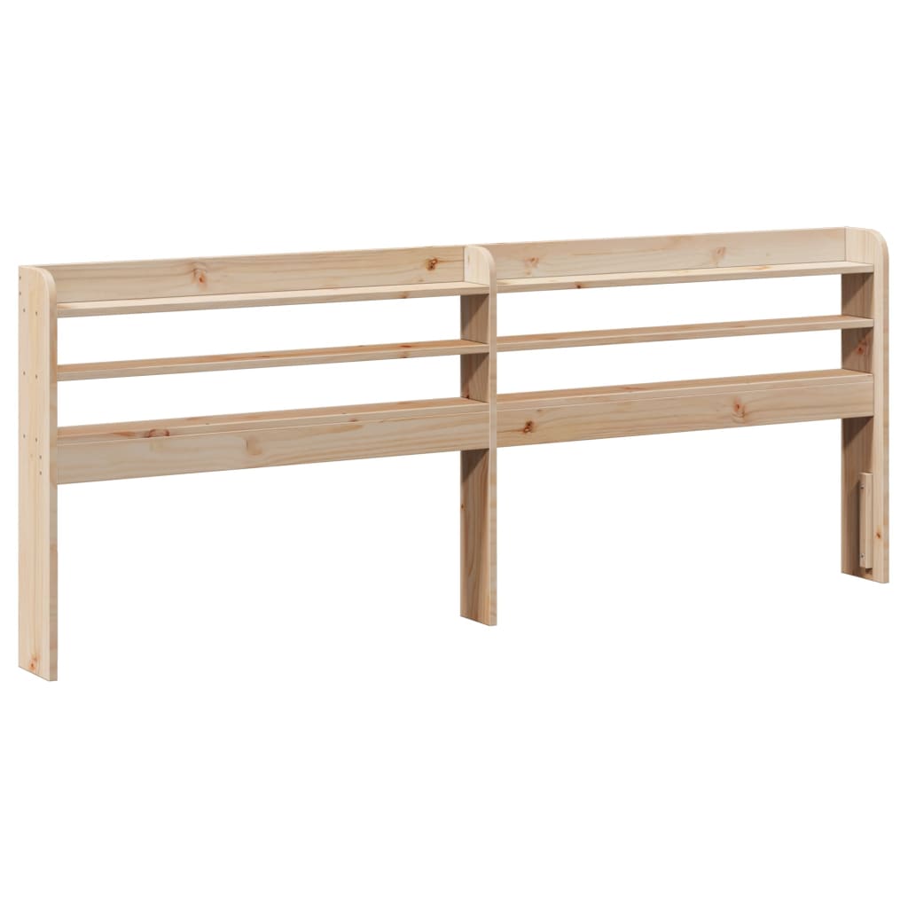 Solid Wood Bed with Headboard 180 x 200 cm Pine
