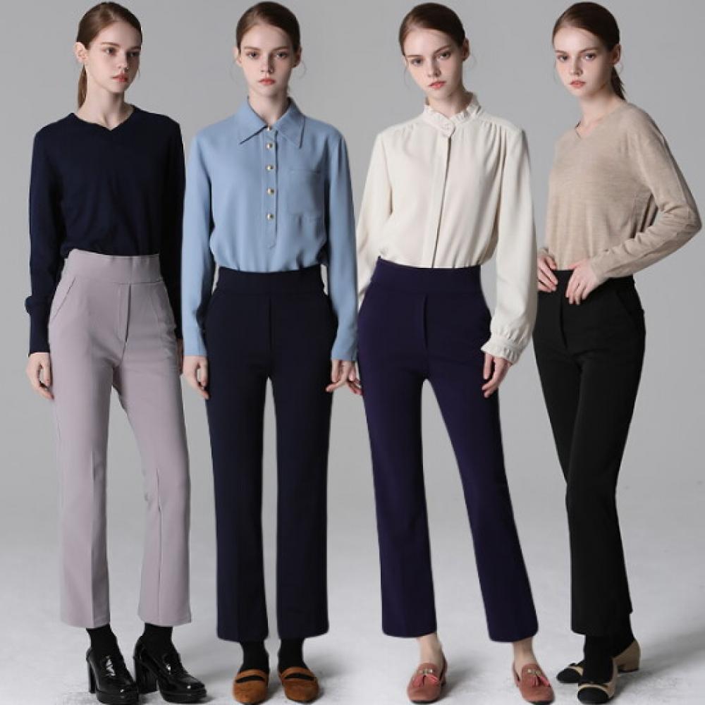 Bonnie Alex Stretch Daily Semi Flare Banding Pants 4 Options Sizes 55 99