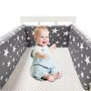 Soft Pure Cotton Removable and Washable Baby Crib Bumper, Anti-Collision, One-Piece Design