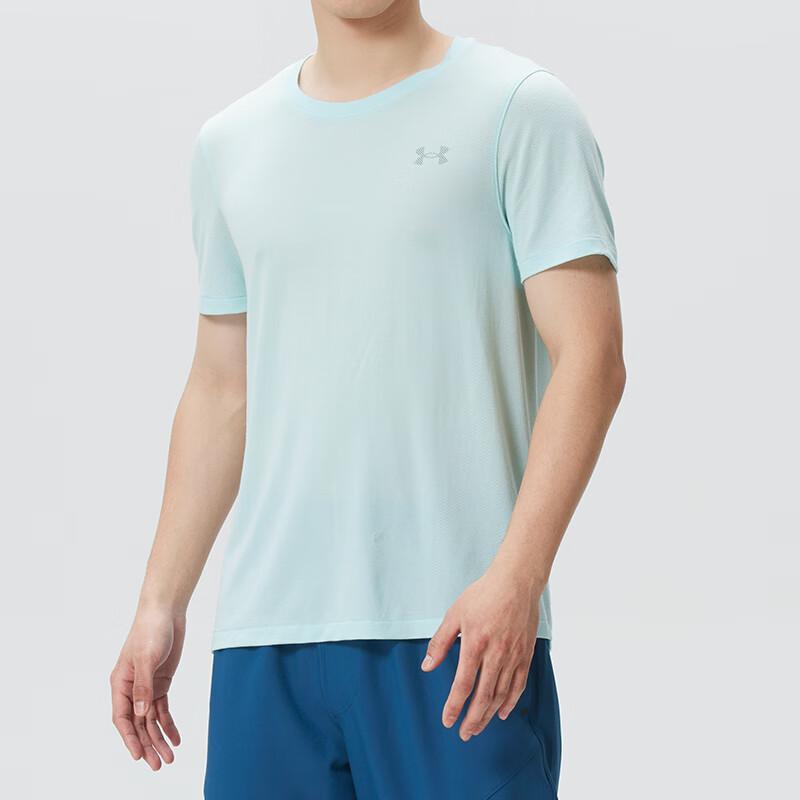 Under Armour Дышащая футболка с круглым вырезом и коротким рукавом для фитнеса Мужские топы 6009520-703