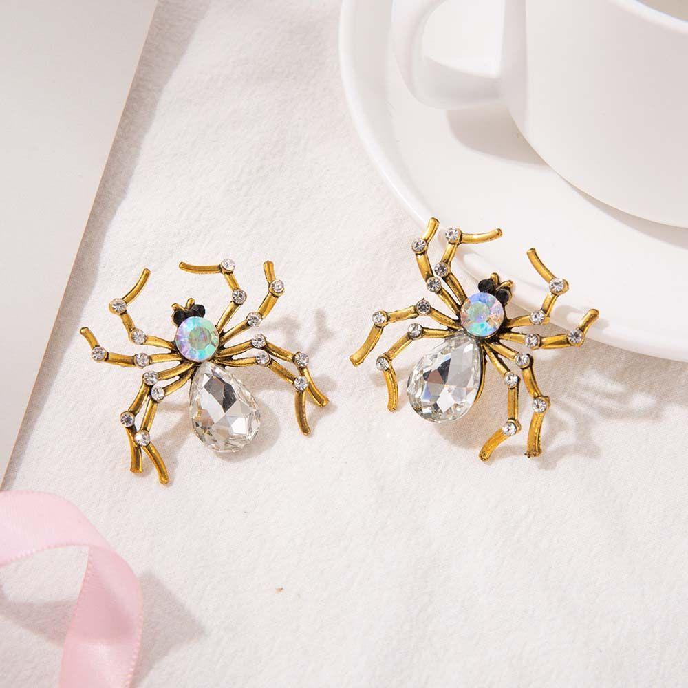 Spider Zinc Zinc Alloy Stud Earrings Party Jewelry Korean Style Dangle Earrings Women Halloween Earrings