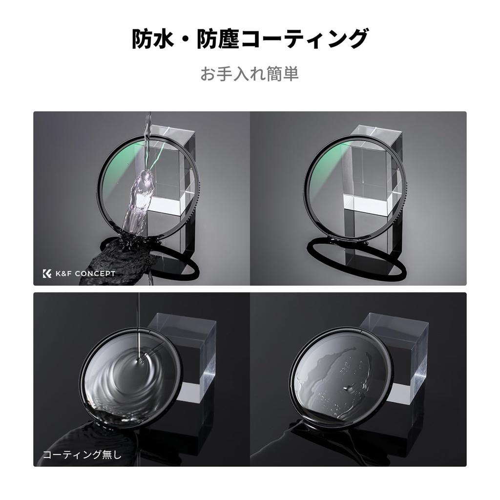 Фильтр Concept 77 мм MCUV, защитный фильтр для линз с крышкой объектива, высокая светопропускаемость, 28-слойное покрытие, защита от ультрафиолета, оптическое стекло, тонкая оправа линзы