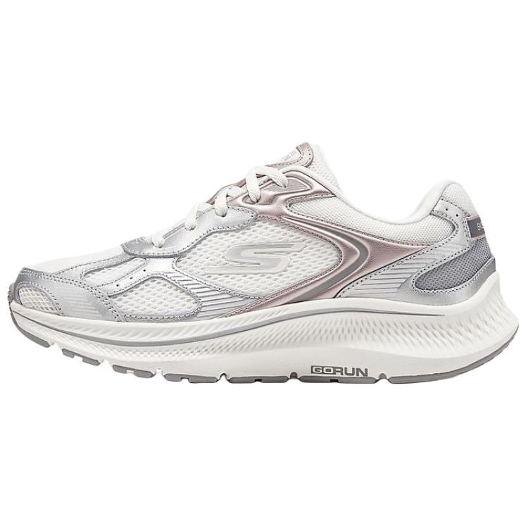 Skechers Легкая поддержка Баланс Противоопрокидывание Амортизация Дышащая Упругость Низкие Кроссовки для бега Женские 128633-OFWT