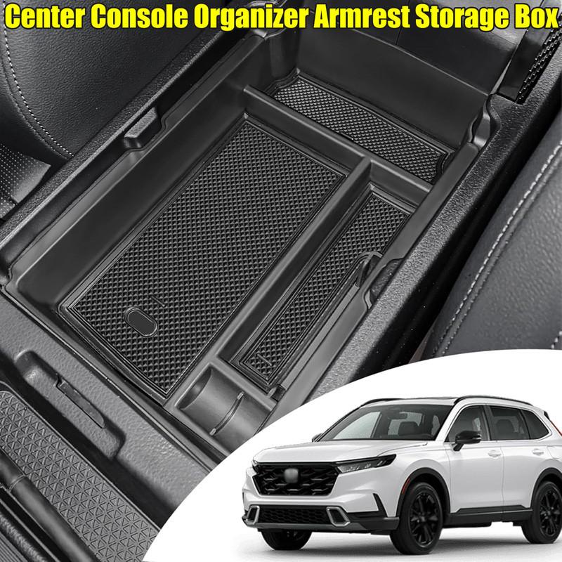 1pcs Black Center Console Organizer Armrest Storage Box Fit for Honda CR-V 2023-2025 [EX/EX-L/LX/Hybrid Sport/Hybrid Sport Touring]
