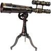 Brass Telescope On Tripod Stand DF Lens Desktop Brass Telescope Royal Finish Spyglass Nautical Beautiful On Brass Tripod Stand