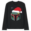 STAR WARS Unisex Adult Boba Fett Santa Hat Long-Sleeved T-Shirt