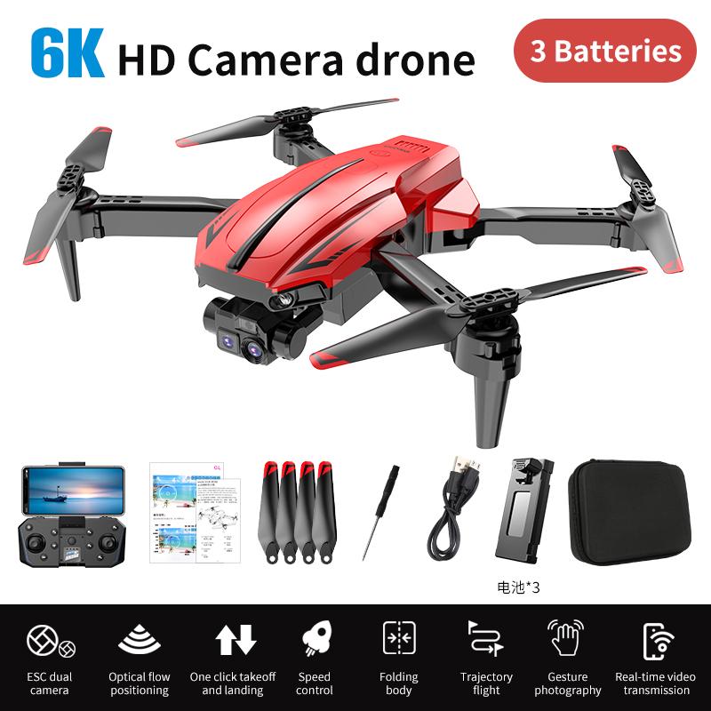 2023 New CS-1 Remote Control Drone 6K HD Single/Dual Camera Optical Flow Positioning WiFi FPV Helicopter RC Quadcopter Selfie RC Drone
