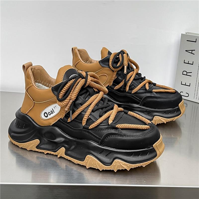 Новые модные кожаные повседневные кроссовки мужские дизайнерские кроссовки мужские туфли на платформе уличные массивные кроссовки мужские zapatillas de hombre
