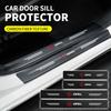 4PCS Car Door Sill Carbon Fiber Sticker Threshold Side Anti Scratch Waterproof Decal For Opel Corsa Mokka Astra Cascada Adam NE9