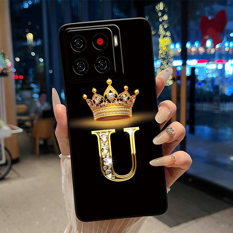 Для ZTE Blade A56 (Z2473)/Nubia A56 Роскошный Чехол-буклет с буквой 'A' для ZTE Blade A56 Pro Мягкий Силиконовый Черный Чехол Ударопрочный Корпус