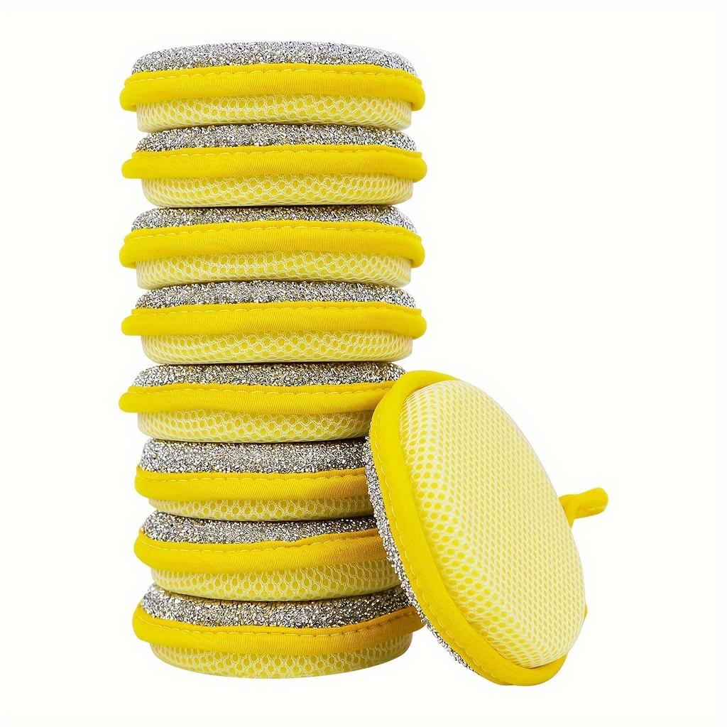 5/10 шт., кухонная губка для мытья посуды, не повреждает щетку для кастрюли, бытовая двухсторонняя чистящая губка, губка для чистки, губка для кухонного скраба,