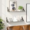 Wall Shelves 2 pcs Grey Sonoma 60 x 15 x 15.5 cm