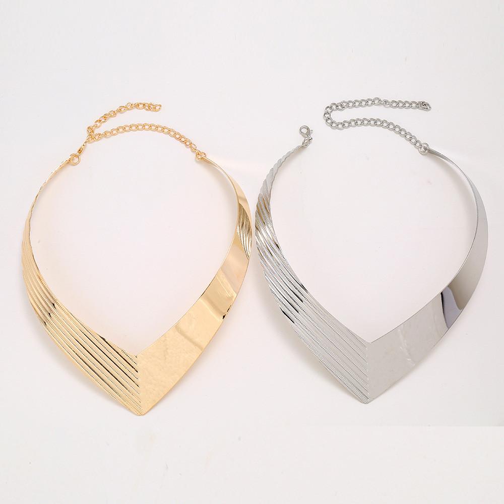 Shaped Creativity V Metal Women Collar Necklace With Fashion Design Geometric