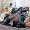 Sexy Anime Girls Blanket Soft Plush Flannel Throws Blankets for Sofa Bed Couch Best Gifts All Season Light Bedroom Warm Decke