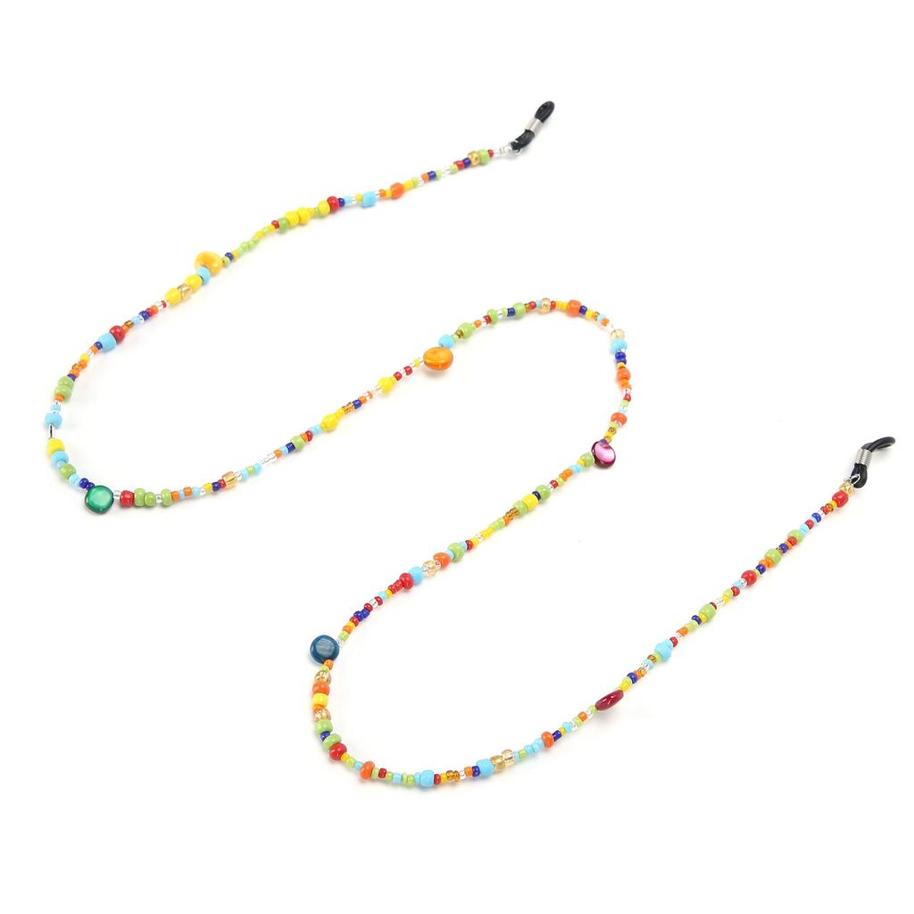 Цепочка для очков из смешанных цветных бусин Изысканный ремешок-шнурок для очков Ювелирный аксессуар