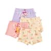 4-Pack Brand 2026 New Children's A-Class Cotton Cartoon Print Underwear for Older Girls, Boxer Shorts