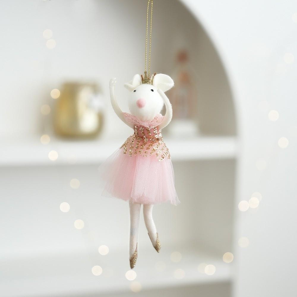 Fabric Xmas Tree Pendant Doll Girl Hanging Pendant Christmas Tree Decor  Xmas Holiday Party
