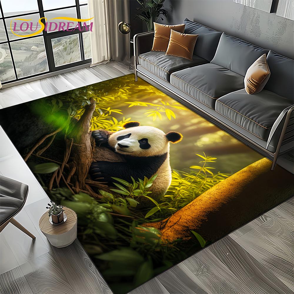 3D Мечта Животное Мультфильм Панда Милый Ковер Коврик для Гостиной Спальни Дома Украшение Дивана, Детский Коврик Нескользящий Напольный Коврик Подарок