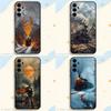 Винтажный телефонный чехол с паровозом и железной дорогой для Samsung серии S s21 s22 s23 s24 s25 S26 FE Plus Ultra, Мягкий TPU, приятный для кожи чехол