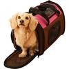Folding Dog and Cat Carrier with Seatbelt Small Size for Extra Small Dogs and Cats Storage, Securement, Pink,