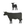 Black Cow Wooden Decoration Farmhouse Rustic Cattle Sign Home Office Living Room Desktop Table Farm Animal Ornament Birthday Christmas Gift