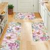 1 шт. коврик для пола с цветочным узором, современный кухонный ковер из полиэстера, нескользящий, красочный ковер для помещений, для дома, ванной комнаты, спальни, гостиной, декор