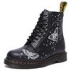 Dr Martens 2976 Quad Платформа Челси Унисекс Черные Полированные Гладкие 41658001
