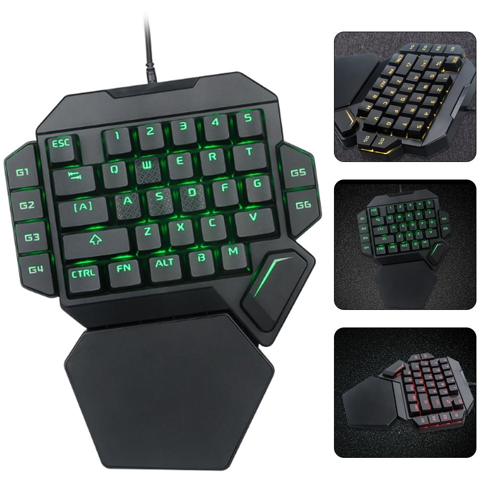 Клавиатура для управления одной рукой с RGB-подсветкой и функцией макроопределения