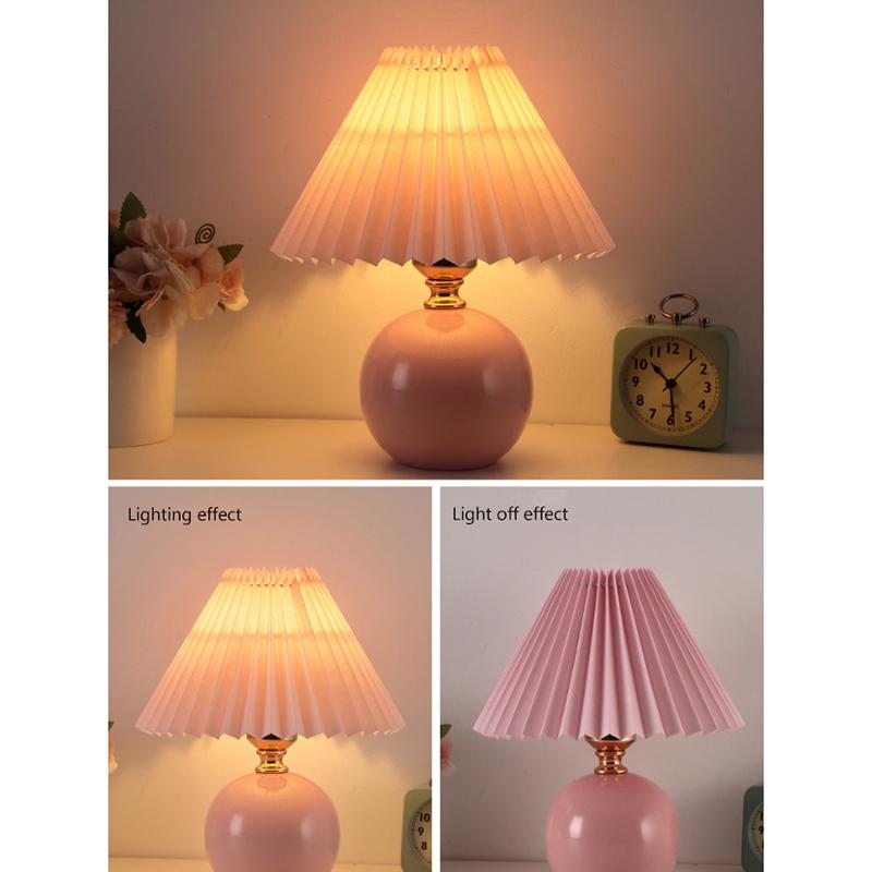 Nordic Pleated Table Lamp Diy Foldable Usb Art Atmosphere Bedroom Desk Bedside Night Light Home Decorate Table Standing Lamp