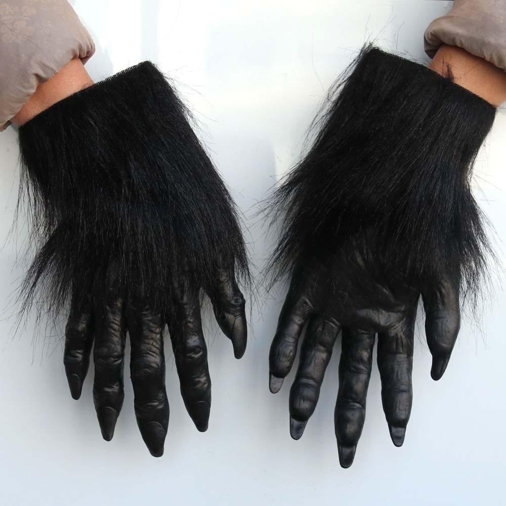 Creepy Beast Claws Realistic Cosplay Mittens Party Props Halloween Gloves Masquerade