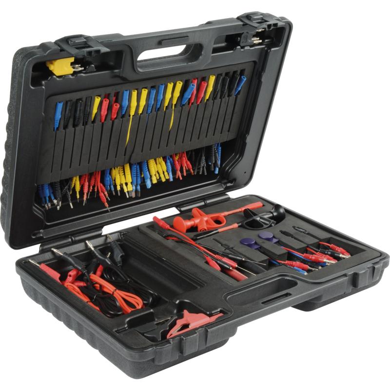 Set of measuring circuit, test leads, case, 94 pieces