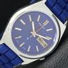 REFURBISHED VINTAGE SEIKO EXPO 70 AUTOMATIC JAPAN MENS BLUE DIAL WATCH A433568-2 R117-a433568