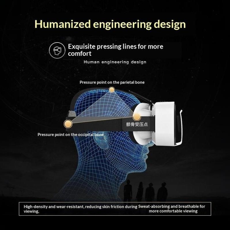 3D Очки Дышащая Губчатая Подушечка Удобные для Длительного Ношения Очки Виртуальной Реальности для Большинства Телефонов для Вечеринок Игрового Использования