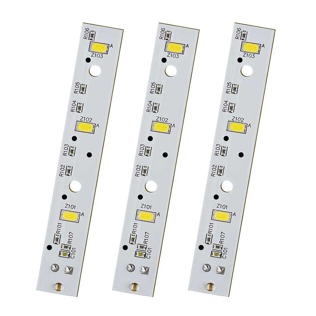 3pcs/set WR55X26671 LED Refrigerator Light Board Refrigerator Part Refrigerator LED Lighting Replaces 4468532 Plastic