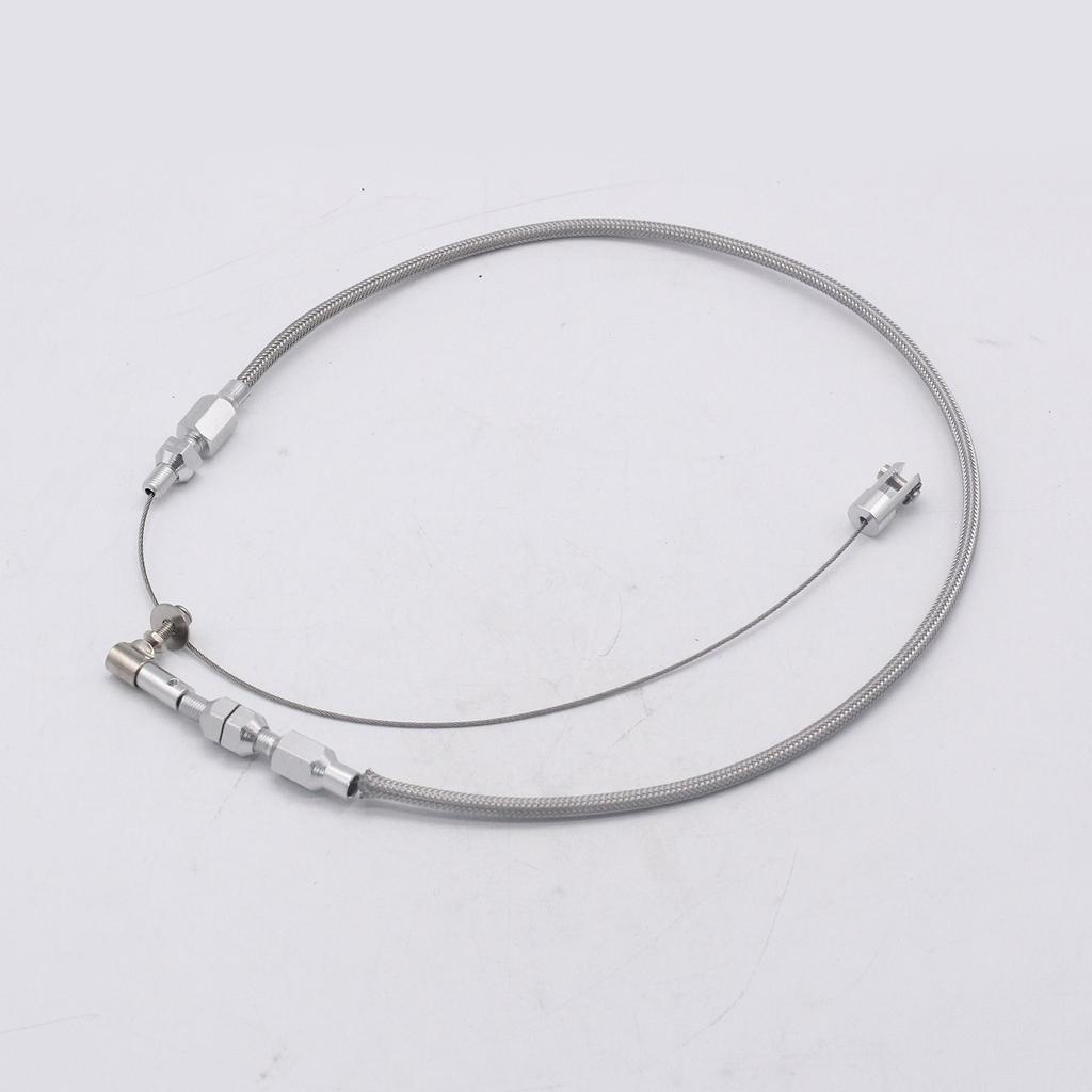 Стальной плетеный трос дроссельной заслонки, 24 дюйма, универсальный автомобильный трос дроссельной заслонки акселератора, автомобильные аксессуары