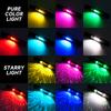 Перезаряжаемый RGB салон автомобиля звездное освещение беспроводной атмосферный неоновый декоративный свет дистанционное управление синхронизацией музыки окружающее освещение