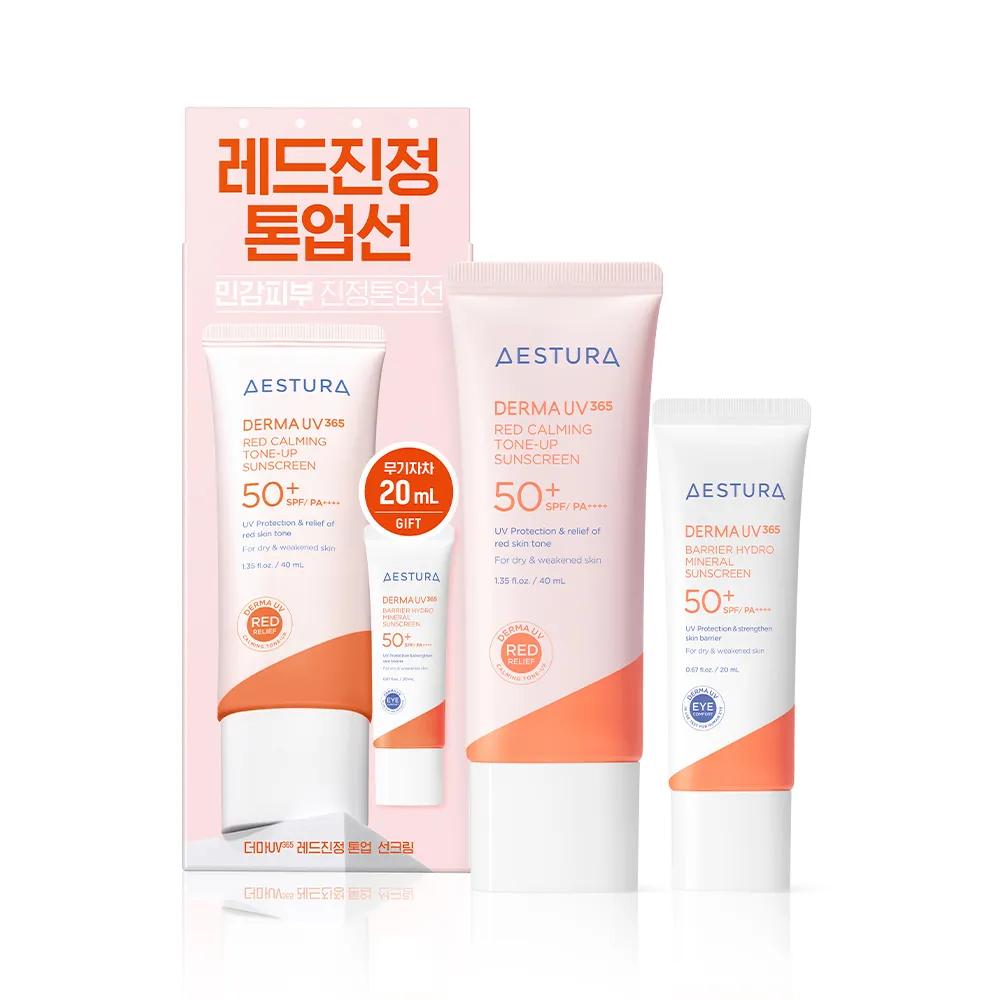 Aestura Derma UV365 Red Успокаивающий Тональный Солнцезащитный Крем 40 мл Набор (+20мл)
