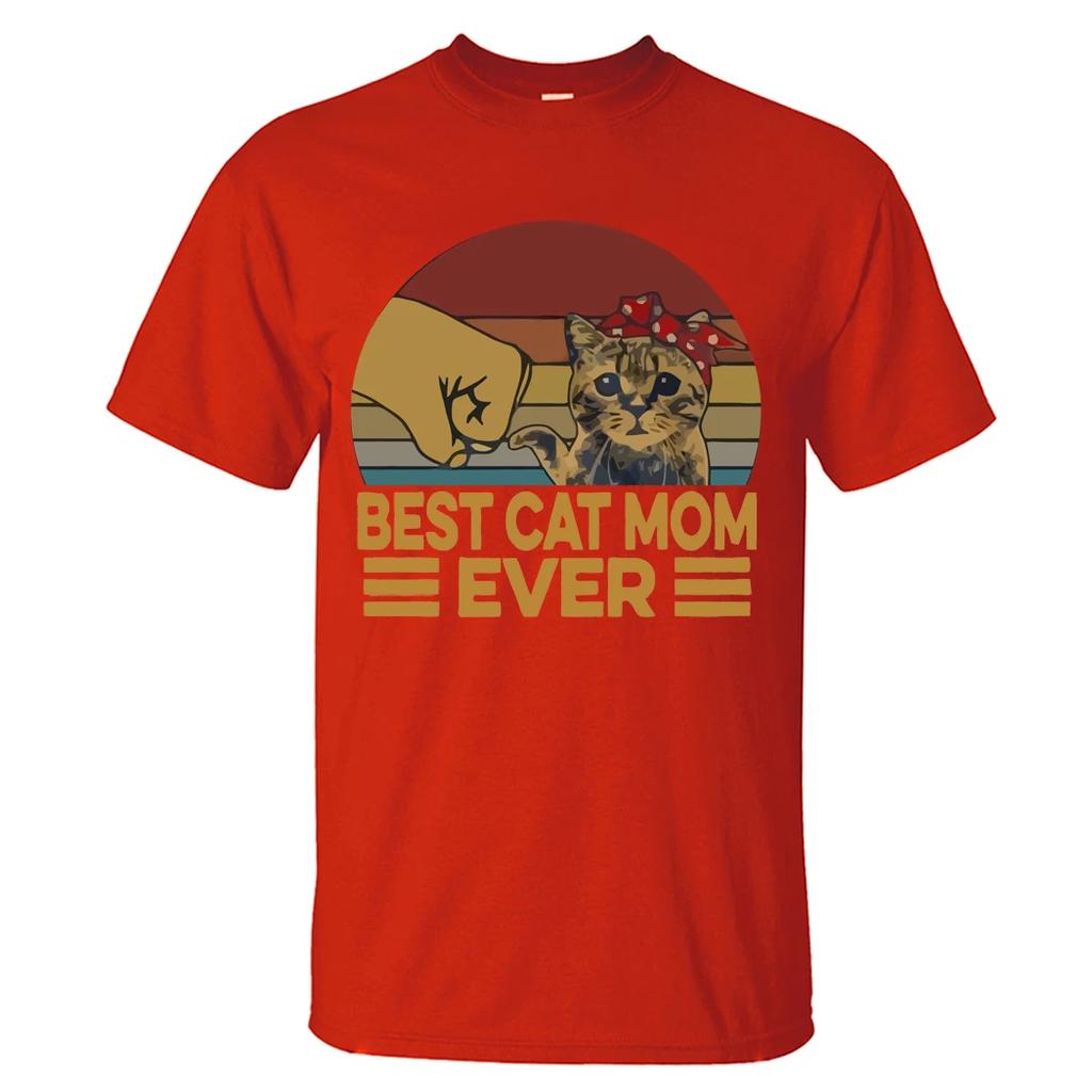 Best Cat Dad Ever Summer T Shirt Cotton Short Sleeve Fashion Cute Streetwear Animal Cats Male Tops Casual Tshirt