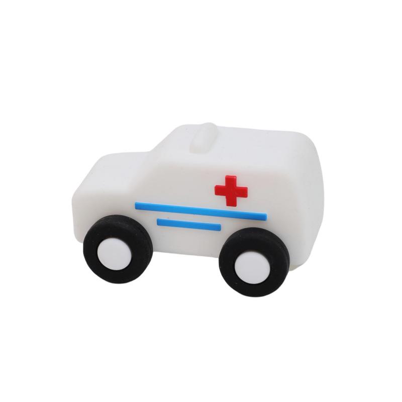 Мультяшная забавная силиконовая ударопрочная игрушка для малышей, машинка/самолет